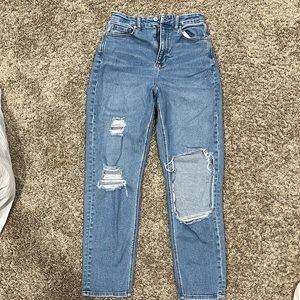 American Eagle Ripped Mom Jeans